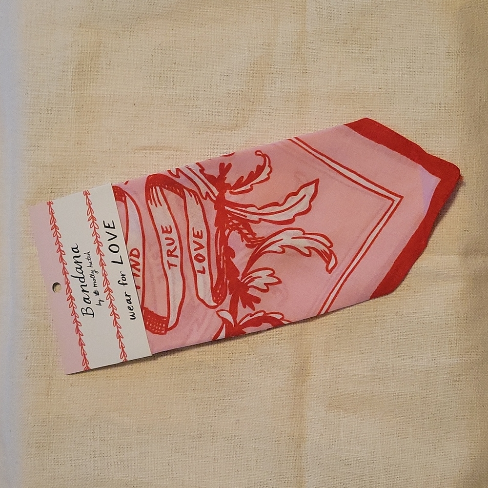 NWT Molly Hatch Pink & Red Bandana "Find True Love" (Multiple Available)